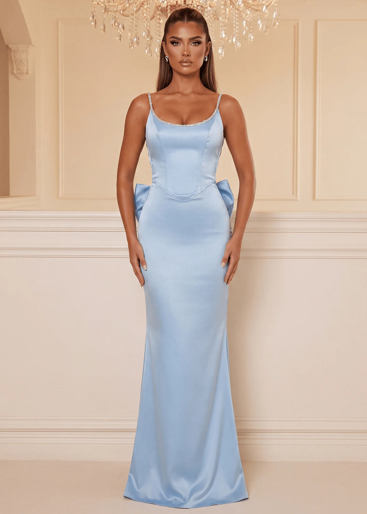Problematic Princess Bow Gown - Baby Blue - Image 2
